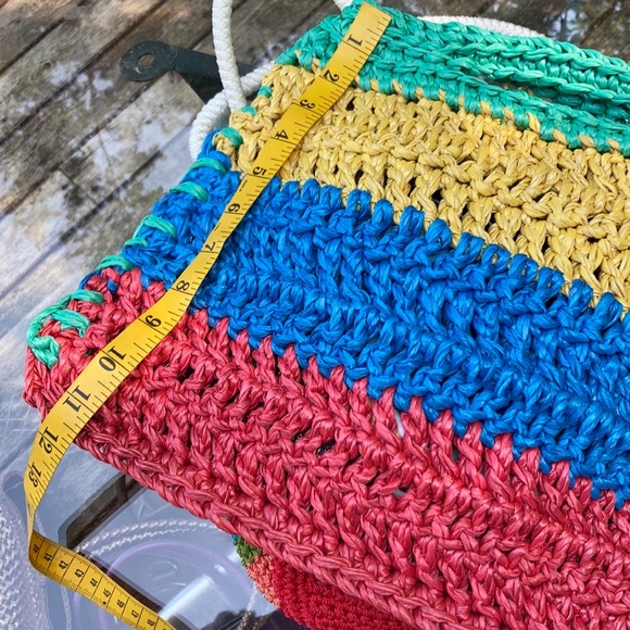 Rainbow crochet Lina bag and matching shopper - Picture 11 of 11
